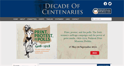 Desktop Screenshot of decadeofcentenaries.com