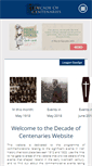 Mobile Screenshot of decadeofcentenaries.com